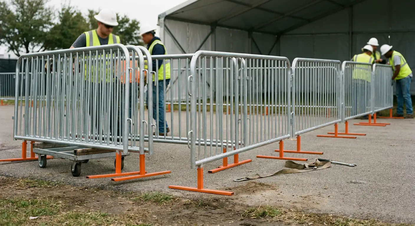 Pedestrian Barricades in San Jacinto, CA