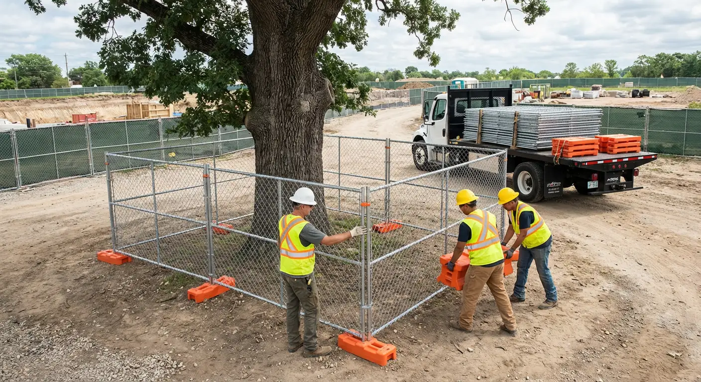 Temporary gate rental and secure perimeter fencing in San Jacinto, CA