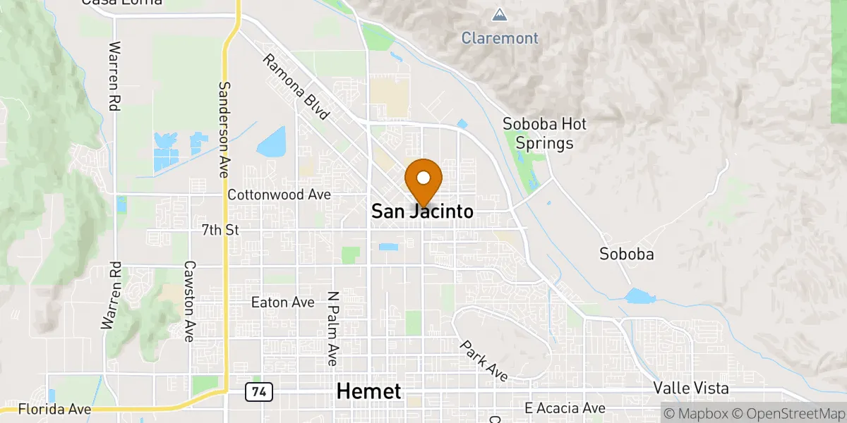  neighborhood map in San Jacinto, CA