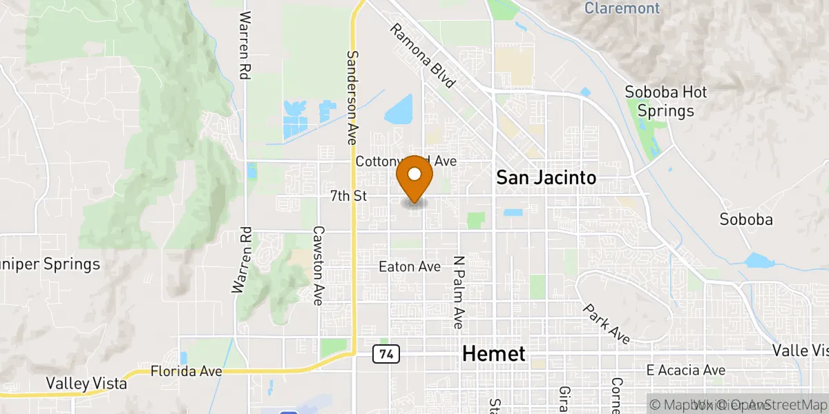  neighborhood map in San Jacinto, CA