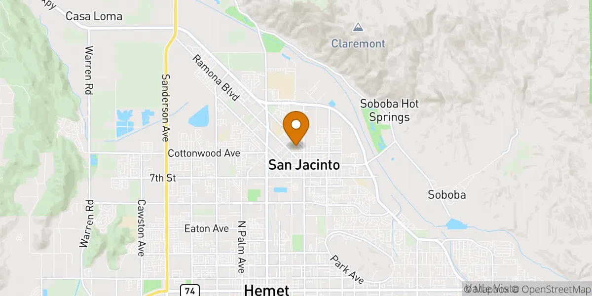 neighborhood map in San Jacinto, CA