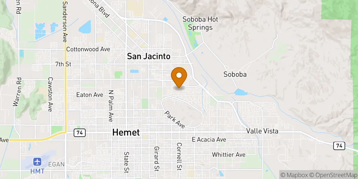  neighborhood map in San Jacinto, CA