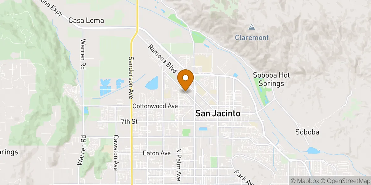 de neighborhood map in San Jacinto, CA