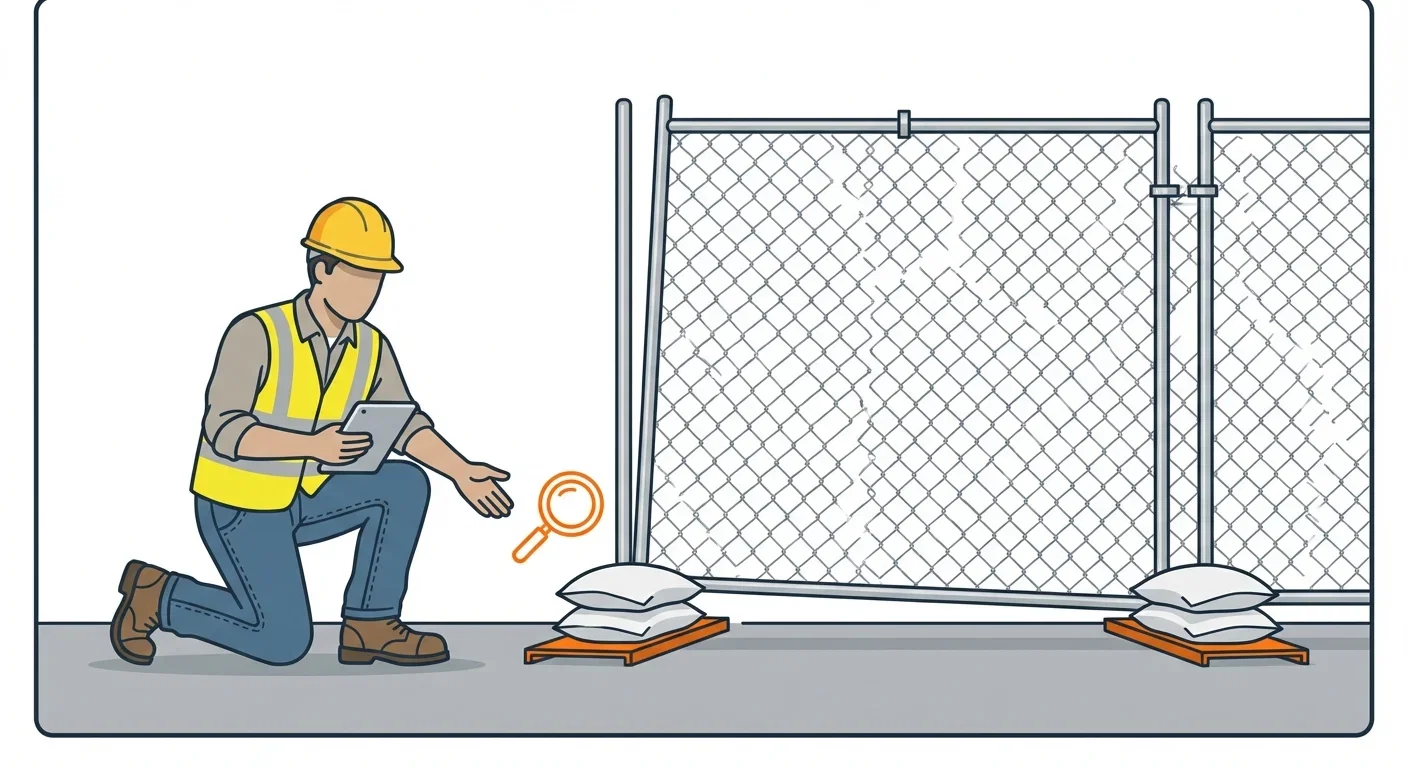 Diagram showing causes of temporary fence instability in San Jacinto, CA