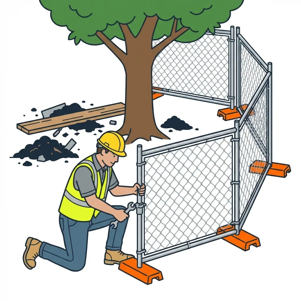 Infographic detailing common tree protection violations and prevention in San Jacinto, CA